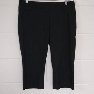 THE LIMITED BLACK COLLECTION, DREW FIT, BLACK, STRETCH, CAPRI DRESS PANTS